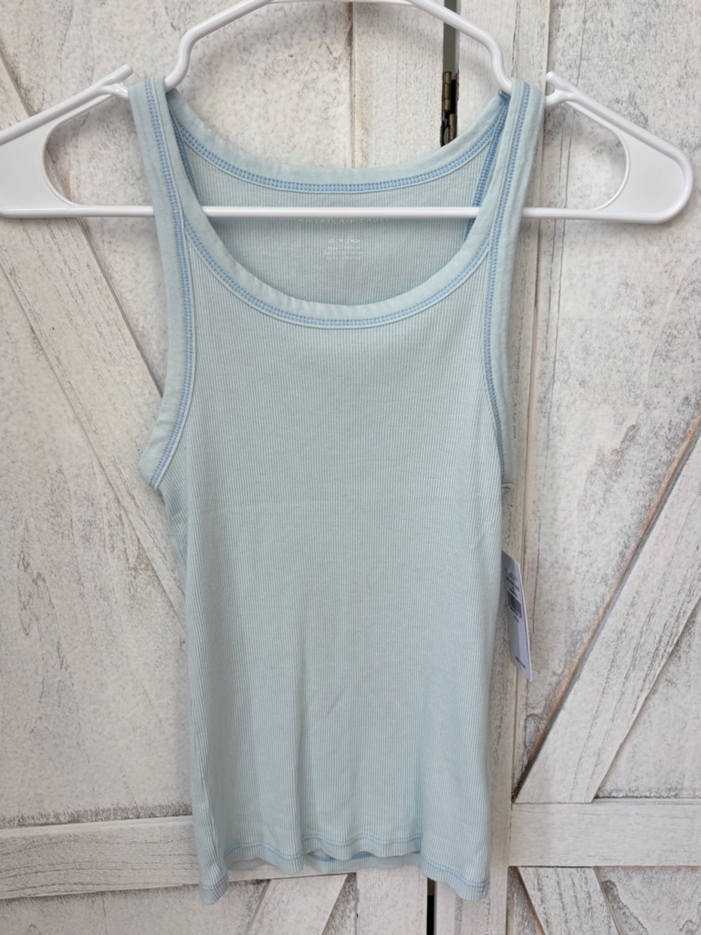 American Eagle Ribbed Tank Top Women's Size XS Blue New With Tag